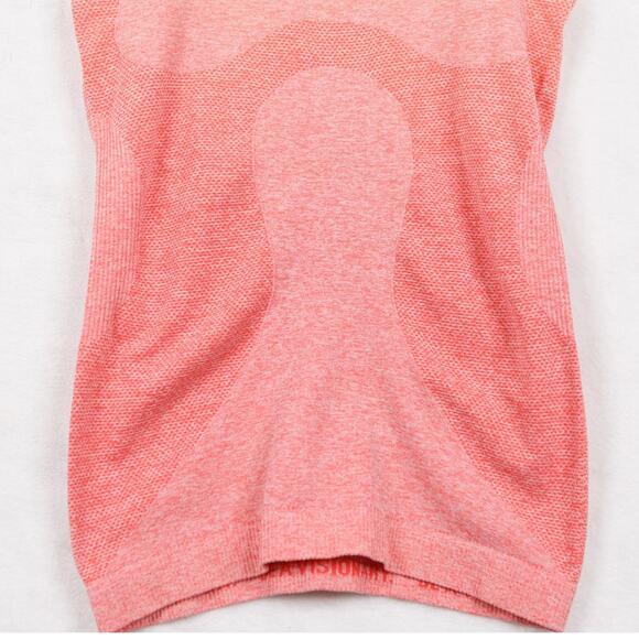 GYMSHARK Ombré Seamless Crew Neck Racerback Tank Pink Coral Yoga Gym Sz S - Picture 5 of 8